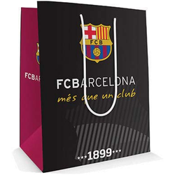 TORBA PREZENTOWA TOREBKA FC BARCELONA SZEROKIE DNO 32x27x10 CM EUROCOM 1SZT