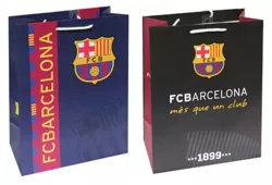 TORBA PREZENTOWA TOREBKA FC BARCELONA SZEROKIE DNO 32x27x10 CM EUROCOM 1SZT