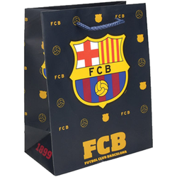 TORBA PREZENTOWA TOREBKA FC BARCELONA SZEROKIE DNO 43x33x11 CM EUROCOM 1SZT