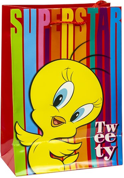 TOREBKA PAPIEROWA 230x160x90 KANAREK PTAK - TWEETY