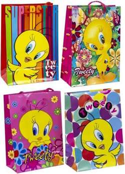 TOREBKA PAPIEROWA 230x160x90 KANAREK PTAK - TWEETY