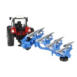 TRAKTOR ZDALNIE STEROWANY Z PŁUGAMI FARMA R/C NA PILOTA ŚWIATŁA