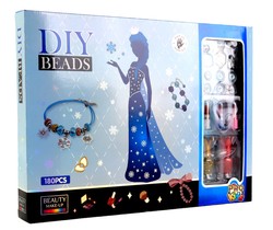 TWORZENIE BIŻUTERII DIY KORALIKI AKADEMIA MODY PRO KIDS BRANSOLETKI ELSA