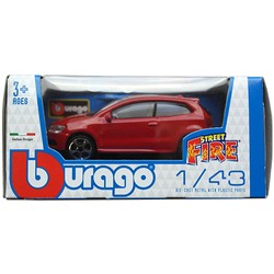 VOLKSWAGEN POLO GTI CZERWONY SAMOCHÓD METALOWY AUTO MODEL BBURAGO 1:43