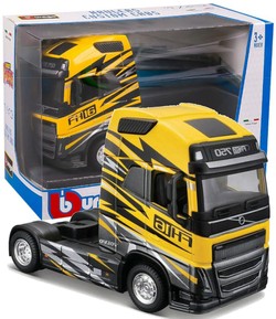 VOLVO FH16 ŻÓŁTY TIR SAMOCHÓD METALOWY MODEL STREET FIRE BBURAGO 1:43