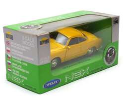 VW KARMANN GHIA COUPE METALOWE AUTO KOLEKCJONERSKIE WELLY 1:34 ŻÓŁTY