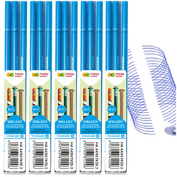 WKŁADY DO DŁUGOPISÓW ZMAZYWALNYCH NIEBIESKI 0,5mm HAPPY COLOR - 15 szt.