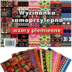 WYCINANKA SAMOPRZYLEPNA PAPIER A4 WZORY PLEMIENNE