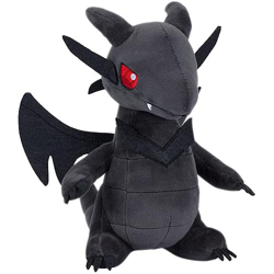 YU-GI-OH! MASKOTKA PLUSZOWY CZARNY SMOK Z CZERWONYMI OCZAMI DRAGON 20cm