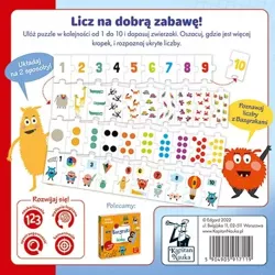 ZABAWA W LICZENIE UKŁADANKA EDUKACYJNA LICZBY PUZZLE KAPITAN NAUKA