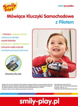 ZABAWKA INTERAKTYWNA KLUCZYKI MÓWIĄCE PO POLSKU DLA NIEMOWLĄT SMILY PLAY