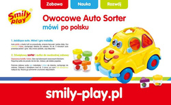 ZABAWNE AUTO SORTER OWOCOWE KLOCKI MÓWI PO POLSKU