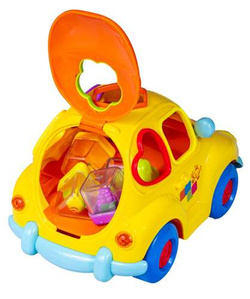 ZABAWNE AUTO SORTER OWOCOWE KLOCKI MÓWI PO POLSKU