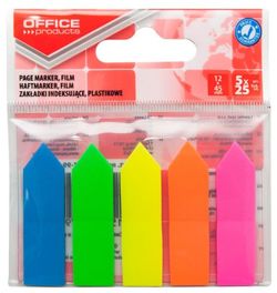 ZAKŁADKI INDEKSUJĄCE STRZAŁKI KARTECZKI OFFICE PRODUCTS 5x25 SAMOPRZYLEPNE