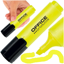 ZAKREŚLACZ MARKER FLUO OFFICE PRODUCTS NEON ŻÓŁTY NIETOKSYCZNY