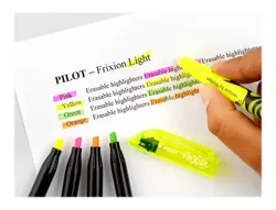 ZAKREŚLACZ WYMAZYWALNY ŚCIERALNY PILOT FRIXION LIGHT 4 KOLORY NEON ETUI