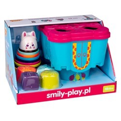 ZAMEK KRÓLICZKA PIRAMIDKA SORTER SMILY PLAY -  WIEŻA 58 CM - NAUKA I ZABAWA