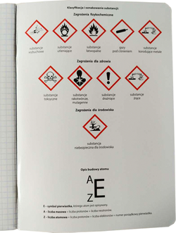 ZESZYT ZE ŚCIĄGĄ KRATKA A5 60 K CHEMIA UNIPAP