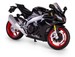 APRILLA 2021 RSV4 RR1000 CZARNY WYŚCIGOWY MOTOCYKL MODEL METALOWY 1:12