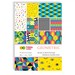 BLOK KREATYWNY Z MOTYWAMI GEOMETRIC RETRO VINTAGE OLDSCHOOL A4 HAPPY COLOR 