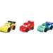 CARS AUTA MINI RACERS 3-PAK SAMOCHODY MATTEL JEFF CORVETTE ZYGZAK MCQUEEN