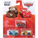 CARS AUTA MINI RACERS 3-PAK SAMOCHODY MATTEL JEFF CORVETTE ZYGZAK MCQUEEN