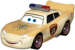 CARS ZYGZAK MCQUEEN POLICJA DISNEY POJAZD AUTA RESORAK METALOWY MATTEL