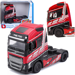 CIĘŻARÓWKA VOLVO FH16 SAMOCHÓD METALOWY TIR CZERWONY AUTO BBURAGO 1:43