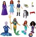 DISNEY MAŁA SYRENKA LALKA ARIELKA LITTLE MERMAID ZESTAW 7 FIGUREK AKCESORIA