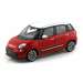 FIAT 500L 2013 CZERWONY METALOWY MODEL SAMOCHODZIK KOLEKCJONERSKI WELLY