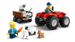 LEGO CITY CZERWONY TRAKTOR Z PRZYCZEPĄ CIĄGNIK OWIECZKI ROLNIK FARMA 60461