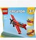 LEGO CREATOR 3w1 CZERWONY SAMOLOT ODRZUTOWIEC MOTORÓWKA SASZETKA 30669