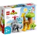 LEGO DUPLO DZIKIE ZWIERZĘTA AFRYKI ŻYRAFA SŁOŃ DUŻE KLOCKI 10971