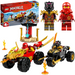 LEGO NINJAGO KAI I RAS W POJEDYNKU SAMOCHÓD MOTOCYKL FIGURKI 103 EL. 71789