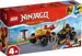 LEGO NINJAGO KAI I RAS W POJEDYNKU SAMOCHÓD MOTOCYKL FIGURKI 103 EL. 71789