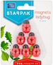 MAGNESY NA LODÓWKĘ TABLICĘ BIEDRONKI KOMPLET 6 sztuk STARPAK