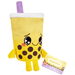 MASKOTKA BUBBLE TEA MANGO HERBATA PLUSZAK FUNKO KUBEK ZE SŁOMKĄ 22 CM