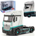 MERCEDES ACTROS CIĘŻARÓWKA SAMOCHÓD METALOWY TIR SREBRNY AUTO BBURAGO 1:43