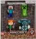 MINECRAFT FIGURKI METALOWE KOLEKCJONERSKIE 4 SZT. STEVE ALEX CREEPER WARDEN