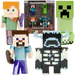 MINECRAFT FIGURKI METALOWE KOLEKCJONERSKIE 4 SZT. STEVE ALEX CREEPER WARDEN