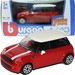 MINI COOPER S CZERWONY SAMOCHÓD METALOWY AUTO MODEL BBURAGO 1:43