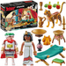 PLAYMOBIL ASTERIX CEZAR I KLEOPATRA Z LAMPARTEM FIGURKI AKCESORIA 71270