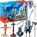 PLAYMOBIL KNIGHTS TRENING RYCERZA MIECZ TOPÓR TARCZA KUKŁA FIGURKI