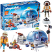 PLAYMOBIL STACJA POLARNA IGLO BADAWCZE LODOWY DOMEK SKUTER ŚNIEŻNY FIGURKI