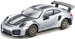 PORSCHE 911 GT2 RS SREBRNY SAMOCHÓD METALOWY AUTO MODEL POJAZD BBURAGO 1:43