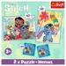 PUZZLE 2W1+ MEMOS LILO & STITCH WESOŁY DZIEŃ 93585 TREFL