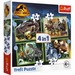 PUZZLE 4W1 JURASSIC WORLD GROŹNE DINOZAURY 34607 TREFL