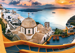 PUZZLE BAJKOWE SANTORINI GRECJA 1000 ELEMENTÓW  - 10445 TREFL 