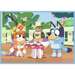 PUZZLE BLUEY 4W1 BLUEY I JEGO ŚWIAT PIESKI UKŁADANKA TREFL 34637