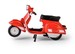 SKUTER VESPA 1976 200 RALLY CZERWONY MODEL METALOWY POJAZD 1:18